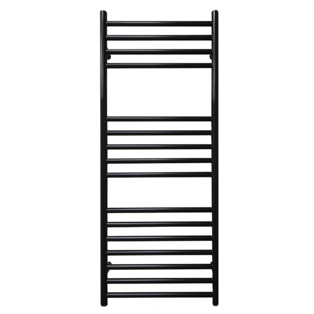 Cut out image of the The Sussex Range by JIS Steyning 1000mm x 400mm Black Electric Towel Rail